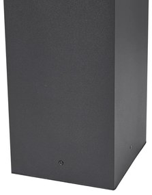 Lampă modernă de exterior neagră 80cm cu priză IP44 - Charlois