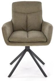 Set 4 scaune rotative K536 stofa olive