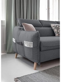 Colțar gri închis extensibil (cu colț pe partea dreaptă) Sweet Harmony – Miuform