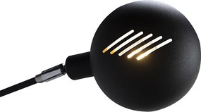 Lampa de podea de design neagră cu 5 lumini - Sixties Marmo