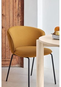 Set de scaune de sufragerie galben muștar 2 buc. tapițat Add – Teulat