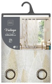 Perdea bej din voal 140x240 cm Kim – douceur d'intérieur