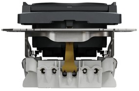 Priza simpla cu impamantare, cu capac, 16A, IP20, antracit, Schneider Sedna Design