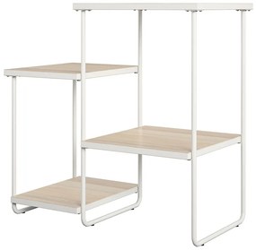 Masă consolă albă/în culoare naturală cu blat cu aspect de lemn de frasin 35x67 cm Dante – Støraa