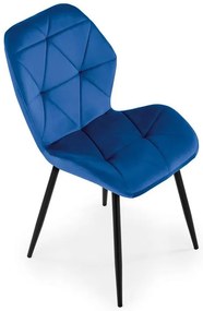 Scaun K453 velvet bleumarin