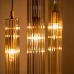 Lustra cu 3 pendule design modern ARIA alama periata