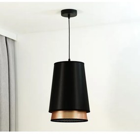 Lustră pe cablu BELL Duolla SHINY 1xE27/15W/230V d. 25 cm negru/cupru