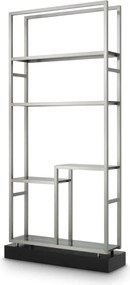 Raft design LUX, Otel Periat, Sticla Fumurie, Corrado II