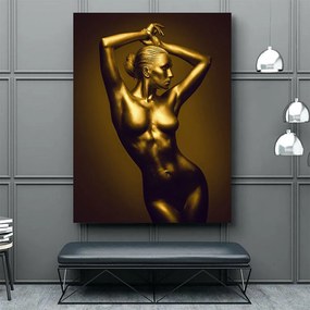 Tablou Canvas - Golden Nude Pose 5 40 x 60 cm