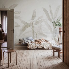 Fototapet, Tropical Palms, Beige, Rebel Walls