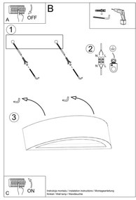 Aplică ATENA 1xE27/60W/230V beton Sollux SL.0994