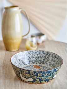 Bol albastru din ceramică ø 28 cm Hezha – Bloomingville