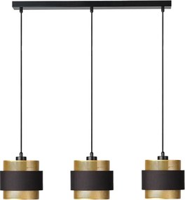 Osram - Candelabru suspendat pe cablu DECOR HORNET 3xE27/10W/230V negru/auriu