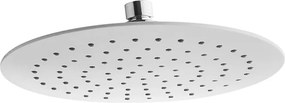 Palarie de dus rotunda Invena Tinos 230 mm crom - alb