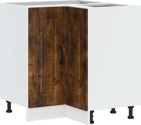 vidaXL Dulap de bază pe colț de bucătărie „Kalmar” stejar afumat lemn