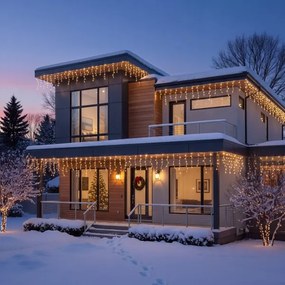 BRILAGI - LED pentru exterior ghirlandă de Crăciun 1200xLED/8 funcții 63m IP44 alb cald țurțuri