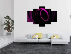 Tablou - linii violete (150x105 cm)