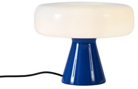 Lampă de masă retro albastră cu alb - Knob