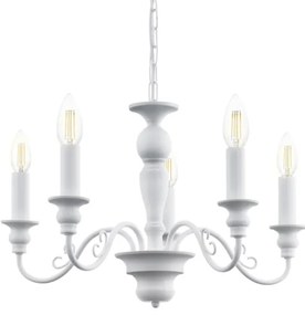 Eglo 49851 - Lustră CAPOSILE 5xE14/40W/230V