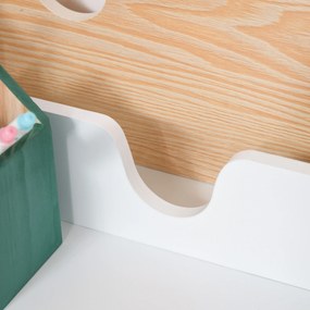 HOMCOM Set Birou și Scaun pentru Copii 6-10 Ani cu Raft și Sertar | Aosom Romania