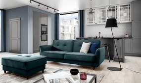 Canapea tapitata, extensibila, cu spatiu pentru depozitare, 220x83x90 cm, Bellis 02, Eltap (Culoare: Cafeniu / Monolith 09)
