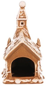 Sfeșnic Biserica din turtă dulce, ceramică, 16 cm