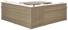 Set mobilier de grădină Beltran (maro). 1077947
