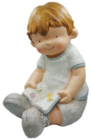 Decoratiune de gradina Baiat EDDY, 23x32cm