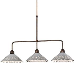 Lustra, Pendul rustic fabricat manual 3 brate Fiori di Pizzo 065.25OC