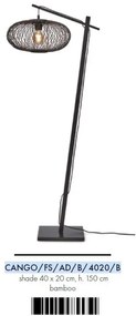 Lampadar eco din bambus Cango S bl/40x20 bl