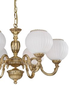 Candelabru din alama cu 6 brate design italian 9350