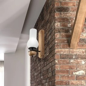 Aplică Brilagi COTTAGE 1xE14/40W/230V stejar/alb