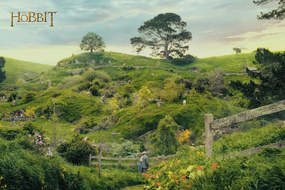 Poster de artă The Hobbit - Hobbiton