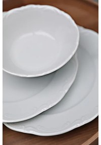 Set de masă 18 piese, alb/porțelan