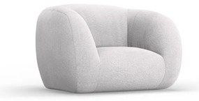 Fotoliu gri deschis cu tapițerie din stofă bouclé Essen – Cosmopolitan Design