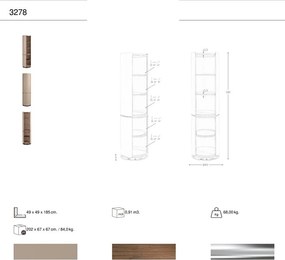 Raft design LUX Walnut-Leatherette Mink