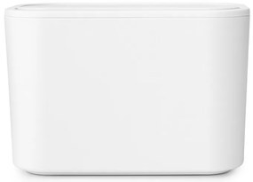 Cos de gunoi mini Brabantia MindSet 1005689, Acoperire minerala, Capac pivotant, Alb