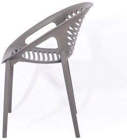 Set mobilier de grădină pentru 6 persoane cu scaune gri Joanna și masă Strong, 210 x 100 cm