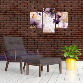 Tablou - Acuarelă flori (90x60 cm)