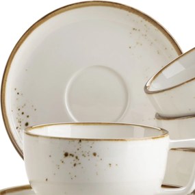 Mäser Set de 8 piese de cafea Pintar White cupuncte maro