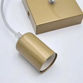 Lustră pe cablu ASTRID 1xE27/60W/230V auriu