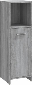 vidaXL Dulap de baie, gri sonoma, 30x30x95 cm, lemn prelucrat