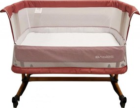 Patut copii transformabil in balansoar bebe Baby Care™ Babies , design modern, Co-Sleeper , dimensiuni 84X78X50 cm, 7 trepte de inaltime, saltea