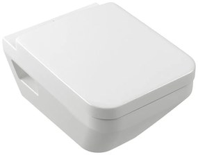 Set vas WC suspendat Villeroy&Boch Arhitectura TwistFlush Rimless alb cu capac softclose