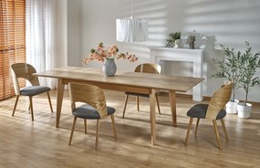 Masa extensibila Edmondo stejar natur/natur L160-240 cm