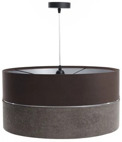 Lustră pe cablu TWIST 1xE27/60W/230V maro/argintiu