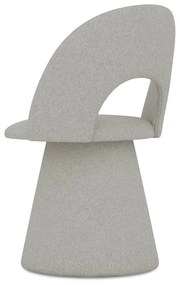 Scaun de sufragerie gri deschis tapițat Kalo – Makamii