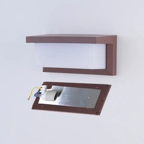 Brilagi - Aplica de perete pentru exterior BRICKY 1xE27/60W/230V maro IP54