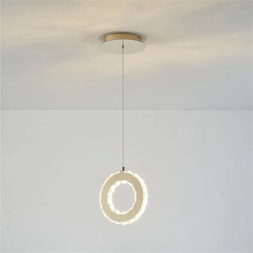 Lustra LED suspendata design modern Girona auriu