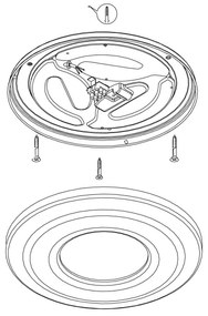 Eglo 96026 - LED Plafoniera CAPASSO 1 LED/24W/230V